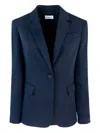 P.a.r.o.s.h P. A.r. O.s. H. Woman Blazer Midnight Blue Size M Polyester In Blue