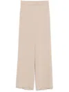 P.a.r.o.s.h Beige Cady Trousers In Beige