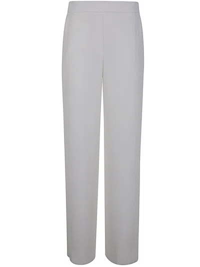 P.a.r.o.s.h Parosh Lillie Pressed Crease Wide Leg Pants In Gray