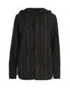 P.a.r.o.s.h Camicia Con Fantasia Tartan Verde Oliva In Black