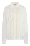 P.a.r.o.s.h Parosh Technical Fabric Shirt In White