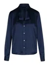 P.a.r.o.s.h 'salty' Blue Silk Blend Shirt In Azul