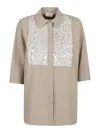 P.a.r.o.s.h Parosh Relaxed-fit Shirt With Decorative Sequin Detailing In Light Beige