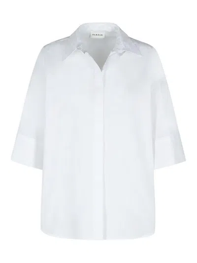 P.A.R.O.S.H WHITE COTTON SHIRT