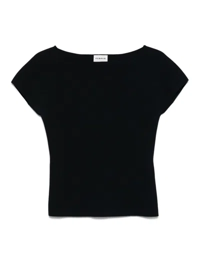 P.a.r.o.s.h Parosh Roma T-shirt In Black