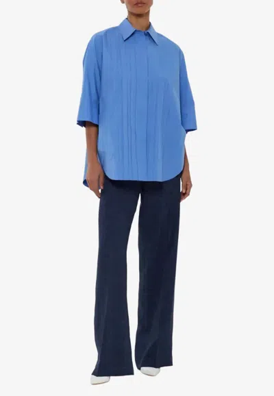 P.a.r.o.s.h Canyox Buttoned Pleated Shirt In Black