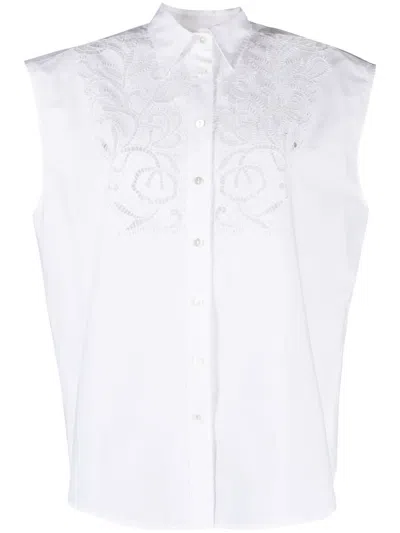 P.a.r.o.s.h Canyox Popelin-hemd In White