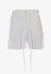 P.a.r.o.s.h Canyox Drawstring Mini Shorts In White