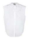 P.a.r.o.s.h Canyox Lace Embroidery Shirt Shirts White