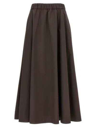P.a.r.o.s.h Canyox Skirt In Brown