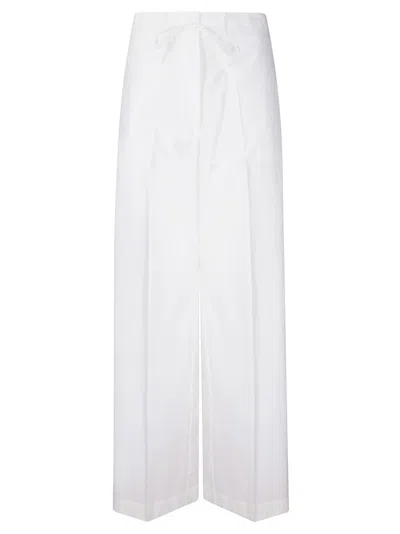 P.a.r.o.s.h . Canyox Straight Leg Trousers In White