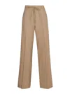 P.a.r.o.s.h Parosh Cotton Wide Leg Trousers In Brown