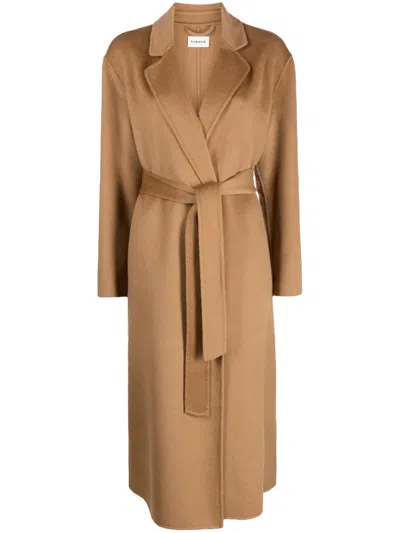 P.a.r.o.s.h Belted-waist Cashmere Peacoat In Schwarz