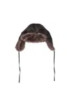 P.a.r.o.s.h Fur-trim Hat In Brown