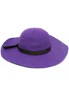 P.a.r.o.s.h Dark Purple Viola Sun Hat In Purple