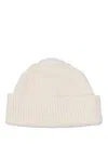 P.a.r.o.s.h Ribbed Beanie Hat In Neutral
