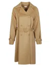 P.a.r.o.s.h Parosh Cappotto Doppiopetto In Beige