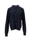 P.a.r.o.s.h Pocket Button Cardigan In Blue
