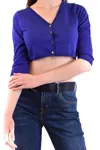 P.a.r.o.s.h . Women's Blue Other Materials Cardigan In Purple