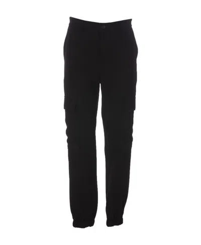 P.a.r.o.s.h Cargo-pocket Tapered Trousers In Black