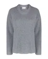 P.a.r.o.s.h Cashmere Round-neck Jumper In Gray