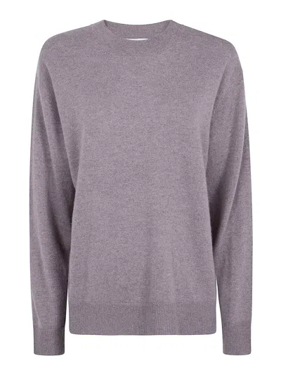 P.a.r.o.s.h Cashmere Round Neck Sweater In Grey