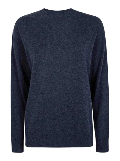 P.a.r.o.s.h Cashmere Round Neck Sweater In Grey