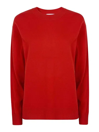 P.a.r.o.s.h Cashmere Round Neck Sweater In Orange