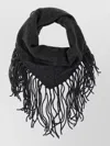 P.a.r.o.s.h Without Fringed Triangular Scarf In Gray