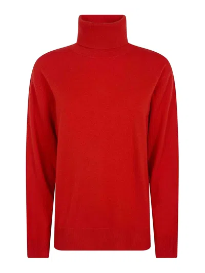 P.a.r.o.s.h Cashmere Turtle Neck Sweater In Orange