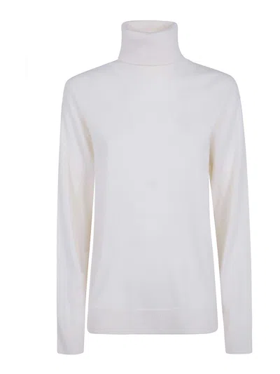 P.a.r.o.s.h Cashmere Turtle Neck Sweater In White