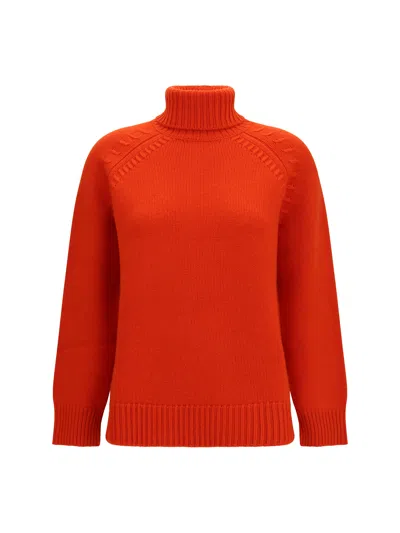 P.a.r.o.s.h . Cashmere Turtleneck Sweater In Orange