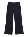 P.a.r.o.s.h High Waist Wide-leg Cotton Trousers In Blue