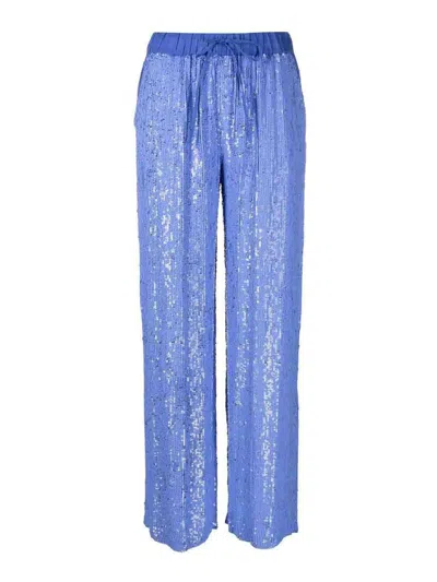 P.a.r.o.s.h Sequin-embellished Palazzo Pants In Purple