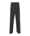 P.a.r.o.s.h Casual Pants With Belt Loops In Black
