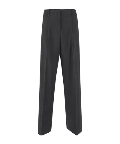 P.a.r.o.s.h Casual Pants With Belt Loops In Black