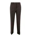 P.a.r.o.s.h Casual Pants With Belt Loops In Brown
