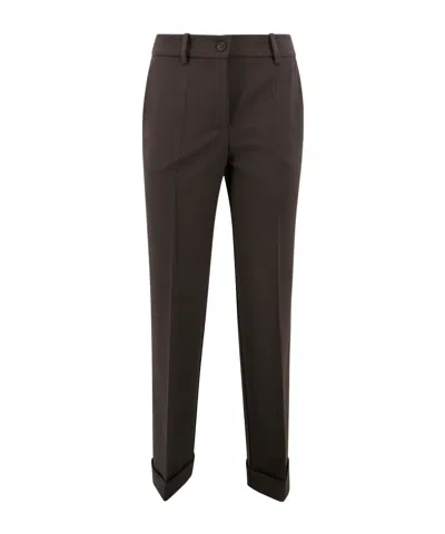 P.a.r.o.s.h Casual Pants With Belt Loops In Brown