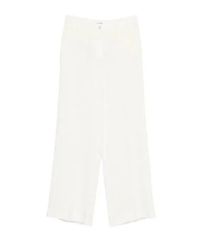 P.a.r.o.s.h Casual Pants With Belt Loops In White