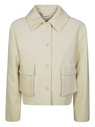 P.a.r.o.s.h Caxford Corduroy-pockets Jacket In Neutral