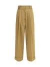 P.a.r.o.s.h P. A.r. O.s. H. Cedro Trousers In Cotton In Brown