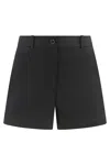 P.a.r.o.s.h Parosh Celebrity Cotton Shorts In Black