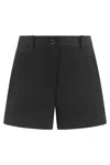 P.a.r.o.s.h Parosh Celebrity Cotton Shorts In Black