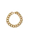 P.a.r.o.s.h Gold Tone Chain-link Necklace With Clasp Logo Closure In Yellow