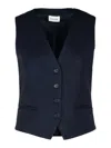 P.a.r.o.s.h Wool-blend Tailored Vest In Azul