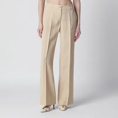 P.a.r.o.s.h Parosh Champagnecolored Viscose Trousers In Neutral