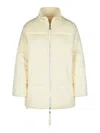 P.a.r.o.s.h Last Cream Wool Blend Down Jacket In Crema