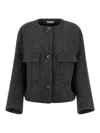 P.a.r.o.s.h Lowolf Jacket In Gray
