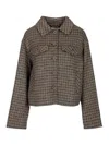 P.a.r.o.s.h Fringed Jacket Jackets Grey In Brown