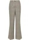 P.a.r.o.s.h Houndstooth-pattern Trousers In Neutrals